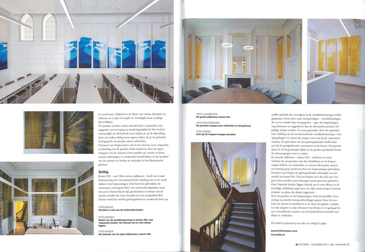 publicatie interieurtijdschrift Pi met driessen+vandeijne