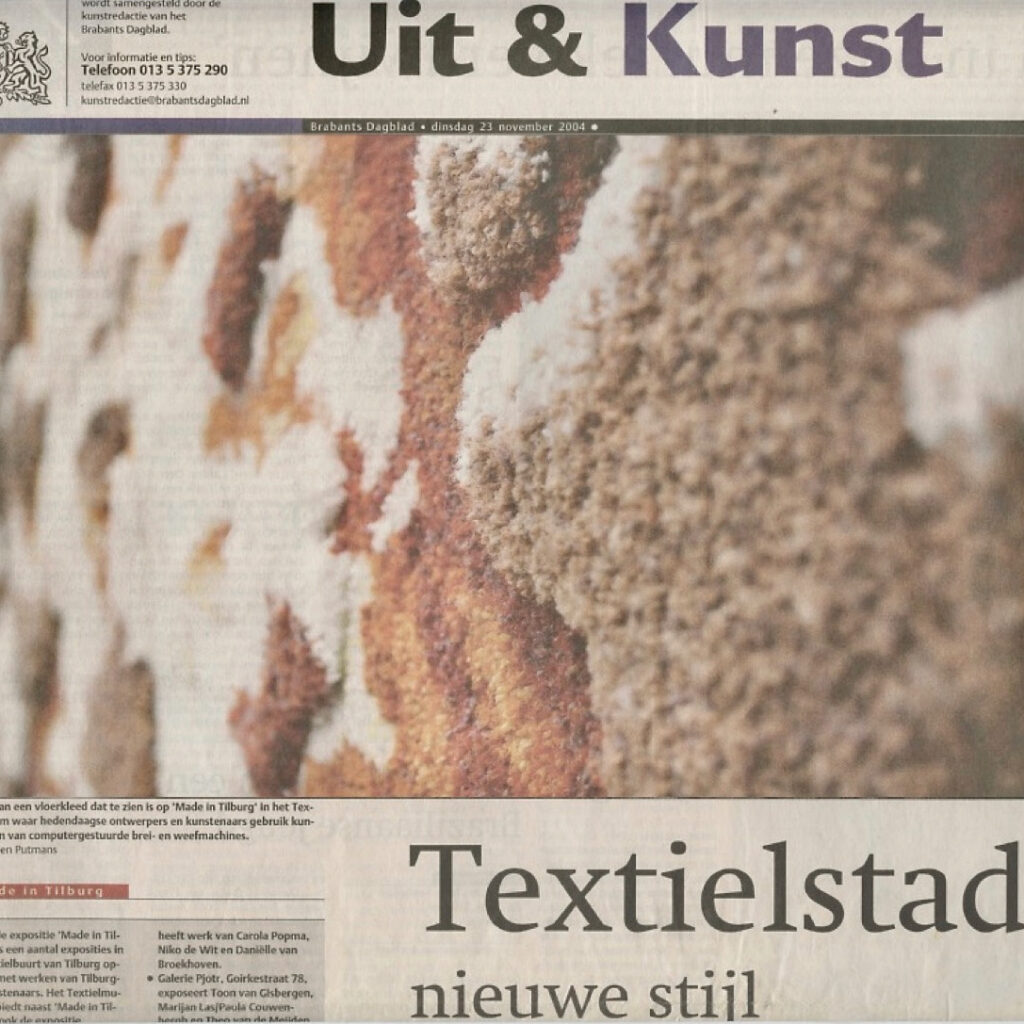 Blooming tapijt productie Textielmuseum Tilburg