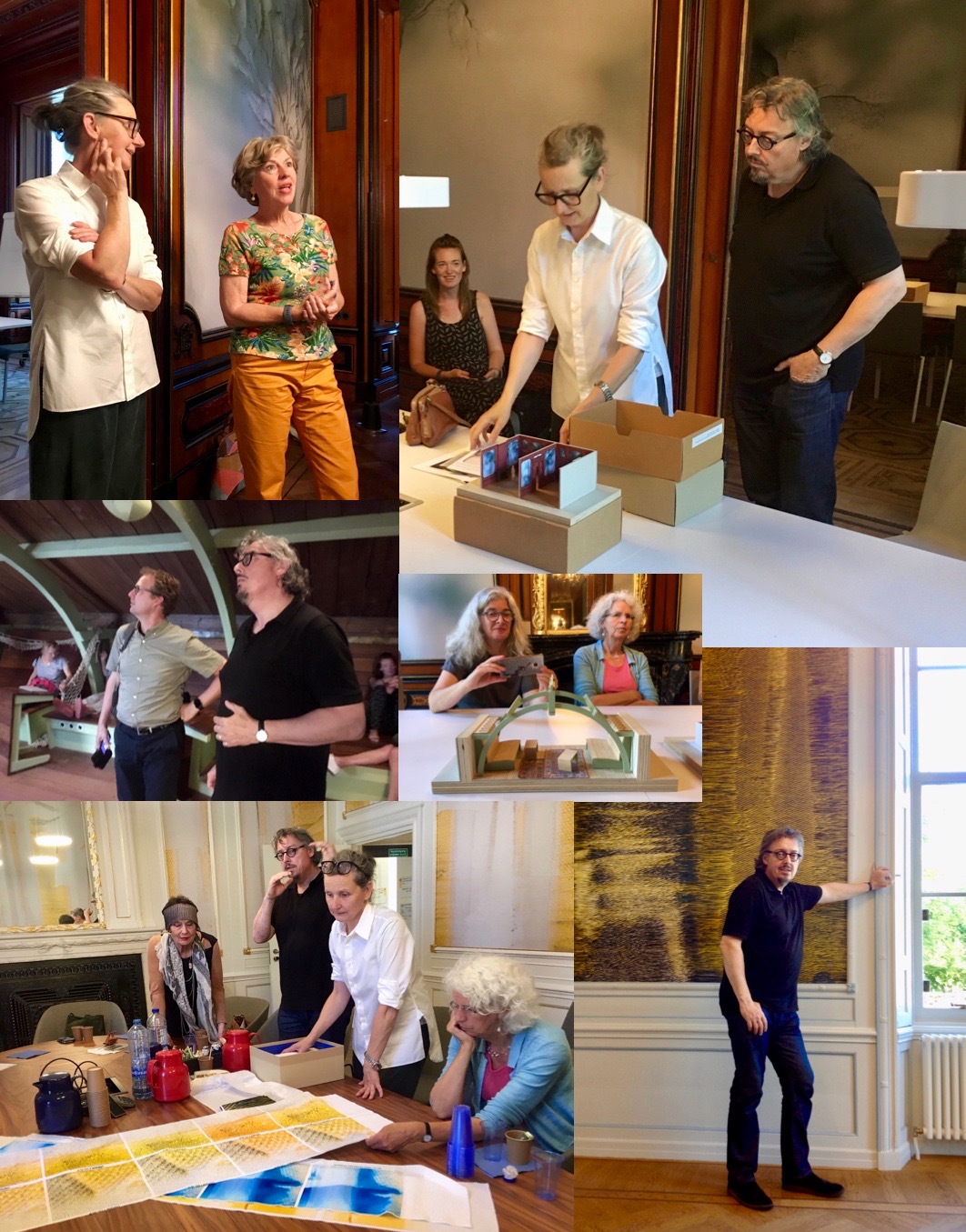 Textielcommissie loc6 presentatie interieur project Univerisiteit Utrecht driessenenvandeijne